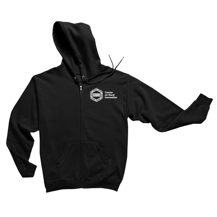 CORI Logo Zip-Up Hoodie – Center on Rural Innovation